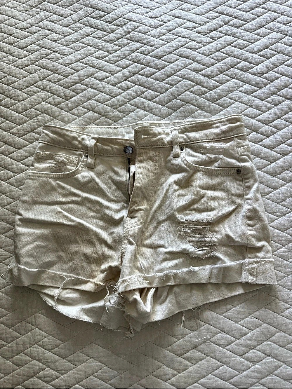 H&M Women's Distressed Denim Jean Shorts